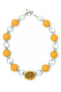Yellow Flower Necklace